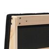 vidaXL T&ecirc;te de lit capitonn&eacute;e Noir 200 cm Pin massif