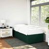 vidaXL Cadre de lit sans matelas vert fonc&eacute; 100x200 cm velours