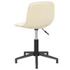 vidaXL Chaise pivotante de salle &agrave; manger Cr&egrave;me Velours