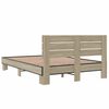 vidaXL Cadre de lit sans matelas ch&ecirc;ne sonoma 120x200 cm