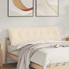 vidaXL Coussin de Dos Beige 160 x 50 cm Tissu en microfibre
