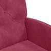 vidaXL Chaises de Salle &agrave; Manger avec Roues 2 pcs Bordeaux Velours
