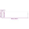 vidaXL Auvent lat&eacute;ral r&eacute;tractable de patio 120x500 cm Rouge