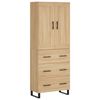 vidaXL Buffet haut Chêne sonoma 69,5x34x180 cm Bois d'ingénierie