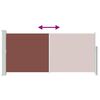 vidaXL Auvent lat&eacute;ral r&eacute;tractable 140 x 300 cm Marron