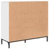 vidaXL Buffet Blanc brillant 89,5 x 33 x 82 cm Bois d'ing&eacute;nierie