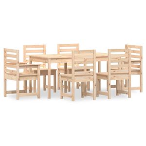 vidaXL Ensemble &agrave; manger de jardin 7 pcs bois massif de pin