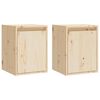 vidaXL Armoires murales 2 pcs 30x30x40 cm Bois de pin massif