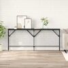 vidaXL Table console Ch&ecirc;ne noir 180 x 30 x 75 cm Bois d'ing&eacute;nierie