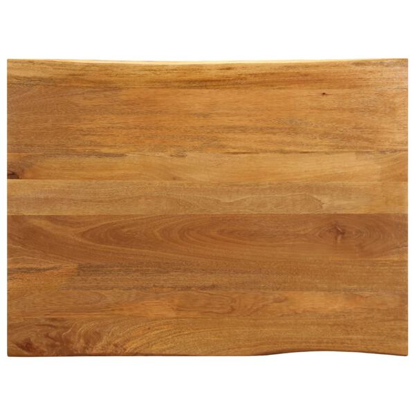 vidaXL Dessus de table 90x80x2,5 cm bord vivant bois massif manguier