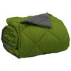 vidaXL Duvet d'&eacute;t&eacute; simple Vert et Anthracite 220 x 240 cm Microfibre