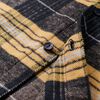 Chemise &agrave; carreaux pour enfants jaune et noir 92