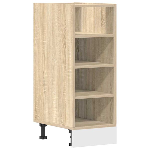 vidaXL Meuble bas "Riga" Ch&ecirc;ne Sonoma 30&nbsp;x&nbsp;44,5&nbsp;x&nbsp;81,5&nbsp;cm Bois d'ing&eacute;nierie