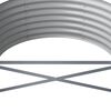 vidaXL Lit sur&eacute;lev&eacute; de jardin Acier galvanis&eacute; 224x80x36 cm gris