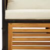 vidaXL Chaise de jardin avec coussins bois massif d'acacia