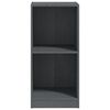 vidaXL Armoire d'appoint gris 35,5x33,5x76 cm bois de pin massif