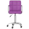 vidaXL Chaises &agrave; manger pivotantes lot de 2 violet similicuir