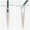 vidaXL Poteau de cl&ocirc;ture. Vert 50 x 1 m (maille de 50 mm) Acier et PVC
