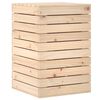 vidaXL Panier &agrave; linge 44x44x66 cm bois massif de pin