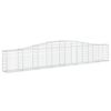 vidaXL Paniers &agrave; gabions arqu&eacute;s 20 pcs 400x30x60/80 cm Fer galvanis&eacute;
