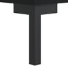 vidaXL Tables de chevet 2 pcs noir 40x40x50 cm bois d&rsquo;ing&eacute;nierie