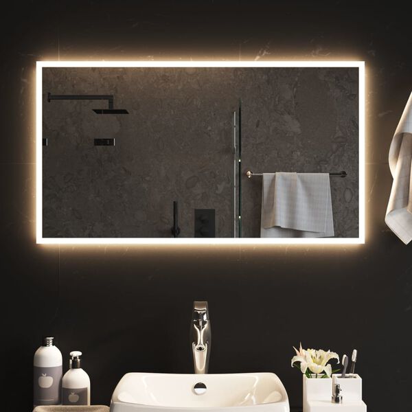 vidaXL Miroir de salle de bain &agrave; LED 50x90 cm
