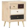 vidaXL Table de chevet 40x30x50 cm Bois de manguier massif