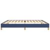 vidaXL Cadre de lit sans matelas bleu 200x200 cm tissu