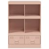 vidaXL Buffet haut rose 67x39x95 cm acier