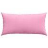 vidaXL Coussins de canapé 2 pcs Rose 80 x 40 cm tissu
