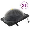 vidaXL Chauffage solaire de piscine 5 pcs 75x75x36 cm PEHD Aluminium