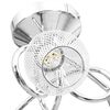 vidaXL Plafonnier avec abat-jours chrom&eacute;s pour 3 ampoules G9
