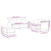 vidaXL Ensemble de canap&eacute;s 3 pcs avec coussins jaune clair tissu