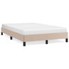 vidaXL Cadre de lit sans matelas cappuccino 120x200 cm similicuir