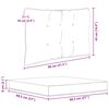 vidaXL Coussin de canap&eacute; d'ext&eacute;rieur 3 pcs Mod&egrave;le feuille Polyester