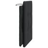 vidaXL Coussin de t&ecirc;te de lit Zadar noir 90 cm similicuir