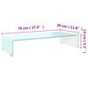 vidaXL Meuble TV/Support pour moniteur 70x30x13 cm verre vert