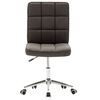 vidaXL Chaises &agrave; manger lot de 4 gris fonc&eacute; tissu