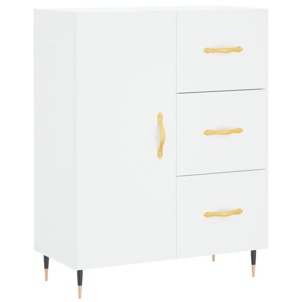 vidaXL Buffet blanc 69,5x34x90 cm bois d'ing&eacute;nierie