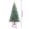vidaXL Arbre de No&euml;l artificiel floconn&eacute; de neige avec lumi&egrave;re LED