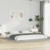 vidaXL Cadre de lit Blanc 200 x 220 cm Pin massif