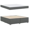 vidaXL Cadre de lit avec matelas Gris fonc&eacute; 180 x 200 cm tissu