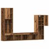 vidaXL Meuble TV 4 pcs Bois ancien Bois d'ing&eacute;nierie