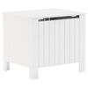 vidaXL Bo&icirc;te de rangement avec couvercle RANA blanc bois massif de pin