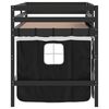 vidaXL Lit mezzanine enfants avec rideaux sans matelas 90x190 cm