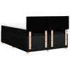 vidaXL Sommier &agrave; lattes de lit avec matelas Noir 140x190 cm Tissu