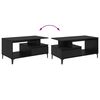vidaXL Table basse Ch&ecirc;ne noir 90 x 49 x 45 cm Bois d'ing&eacute;nierie