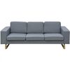 vidaXL Canap&eacute; avec 3 places tissu gris clair
