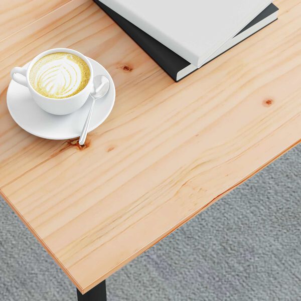 vidaXL Table basse Naturel 80 x 80 x 45 cm Bois de pin massif