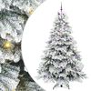 vidaXL Sapin de No&euml;l artificiel avec 300 LED Blanc 240 cm PE et PVC
